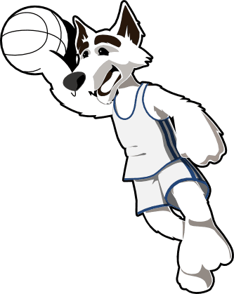 Basketball Wolf Basketballwolf Black White Line Art - Clip Art - Free Transparent PNG Clipart Images Download. ClipartMax.com - Transparent PNG Free Download | PNGio