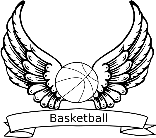 Angel Wings Basketball Ball Coloring - Angel Wings - Free Transparent PNG Clipart Images Download. ClipartMax.com - Transparent PNG Free Download | PNGio