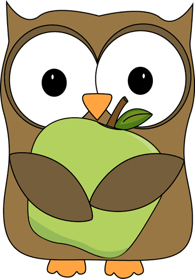 Owl Holding A Green Apple Clip Art - Owl Apple Clipart - Free Transparent PNG Clipart Images Download. - Transparent PNG Free Download | PNGio