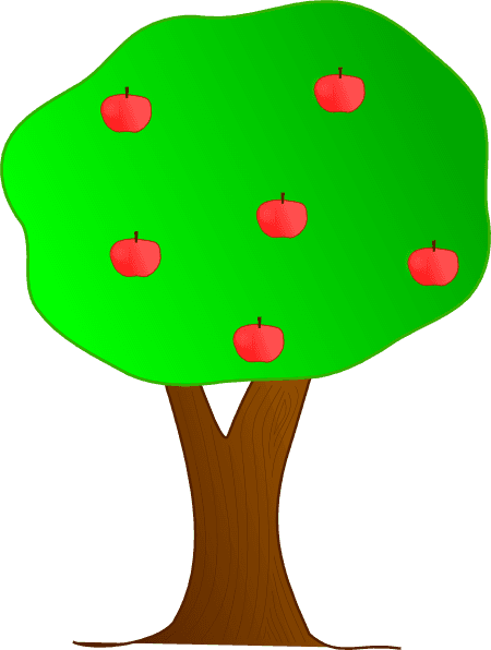 Cartoon Trees With Apples - Free Transparent PNG Clipart Images Download. - Transparent PNG Free Download | PNGio