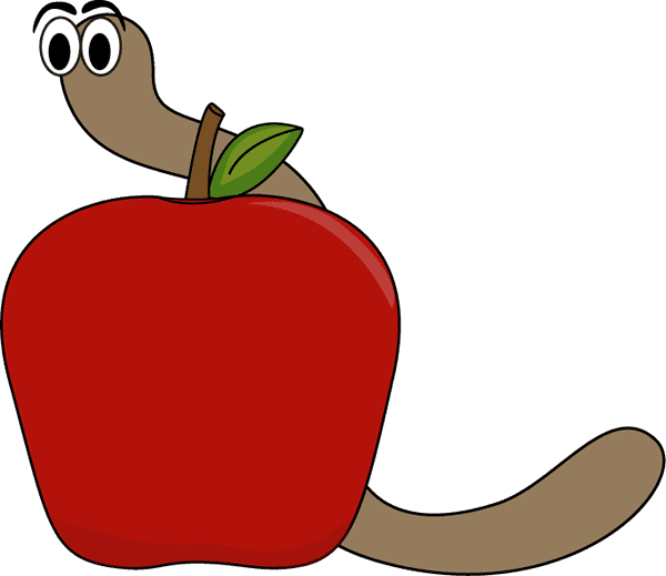 Apple And Worm - Worm In Apple Clip Art - Free Transparent PNG Clipart Images Download. - Transparent PNG Free Download | PNGio