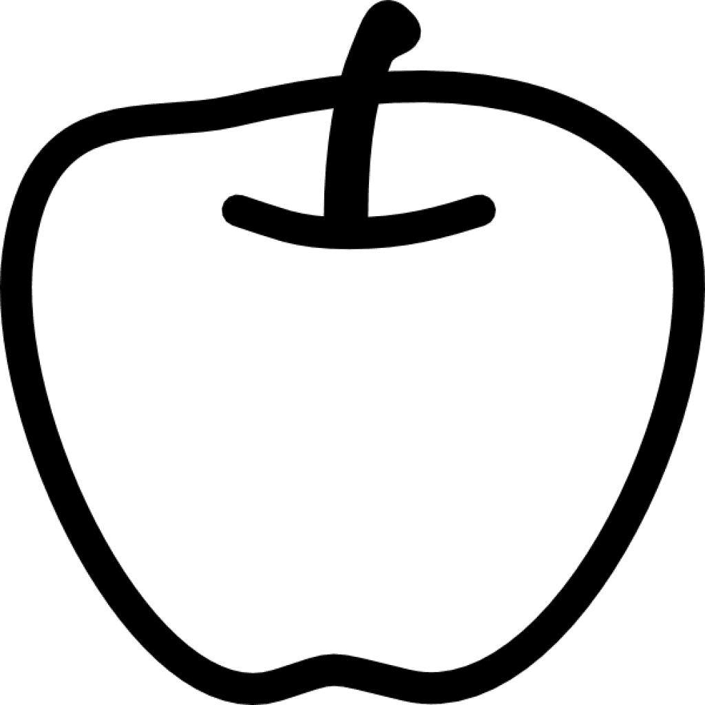 Apple Black And White Clip Art At Clker Com Vector - Apple Pictures In Black And White - Free Transparent PNG Clipart Images Download. - Transparent PNG Free Download | PNGio