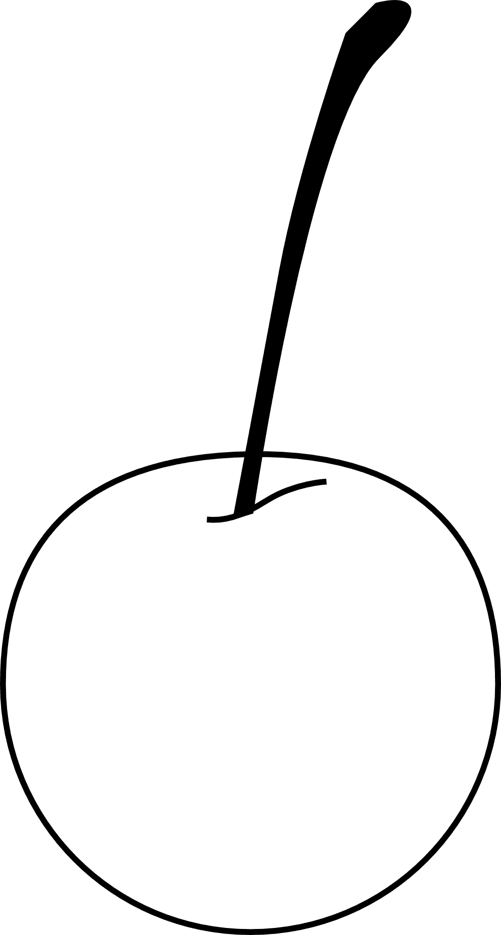 Cherry Black White Line Art 999px 60 - Apple - Free Transparent PNG Clipart Images Download. - Transparent PNG Free Download | PNGio