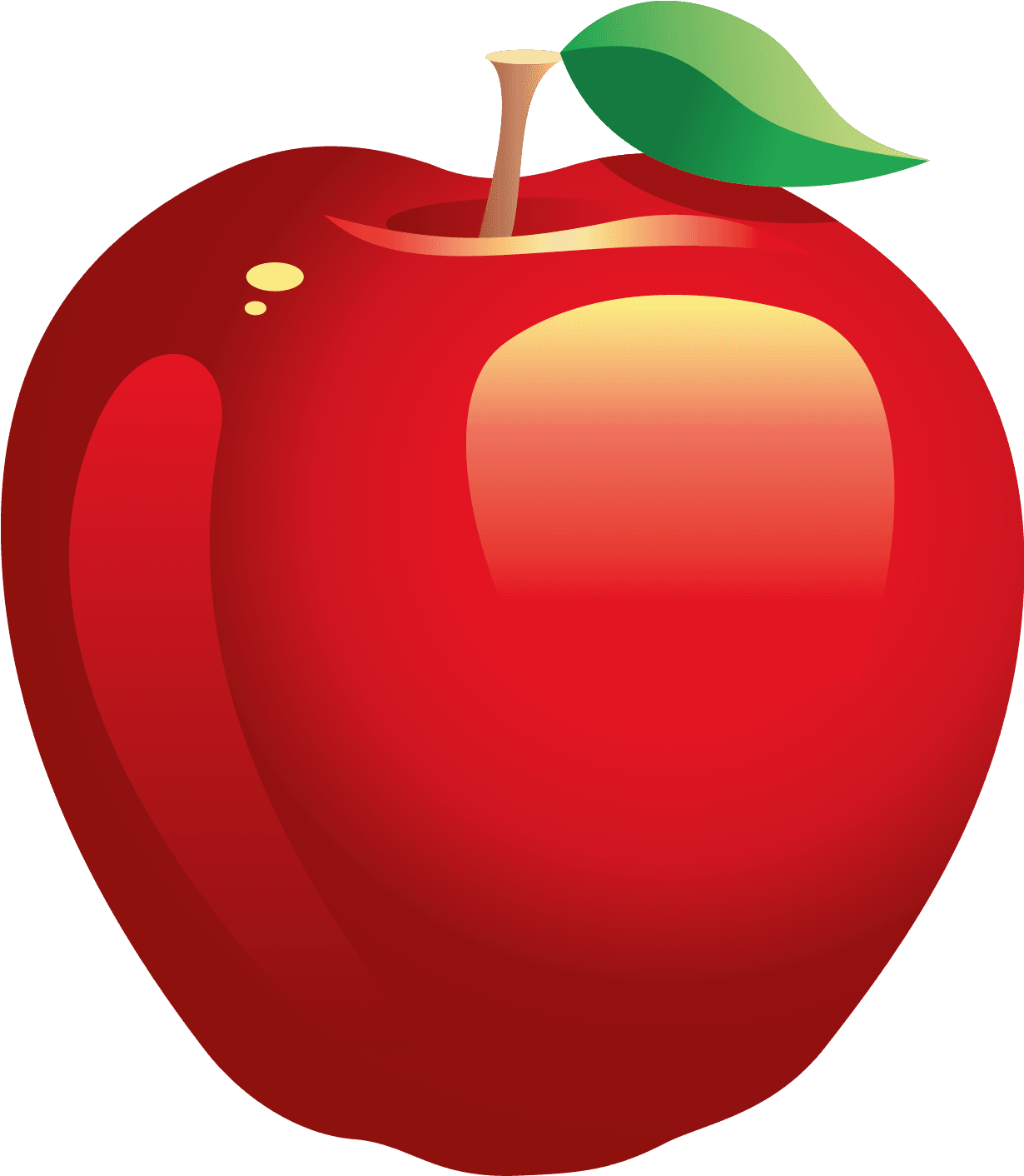 Large Painted Red Apple Png Clipart - Transparent Background Apple Clip Art - Free Transparent PNG Clipart Images Download. - Transparent PNG Free Download | PNGio
