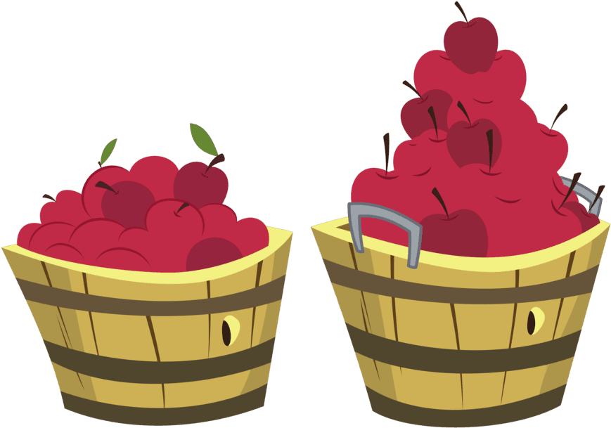 Apple Buckets By Zutheskunk - Bucket Of Apples Transparent Background - Free Transparent PNG Clipart Images Download. - Transparent PNG Free Download | PNGio