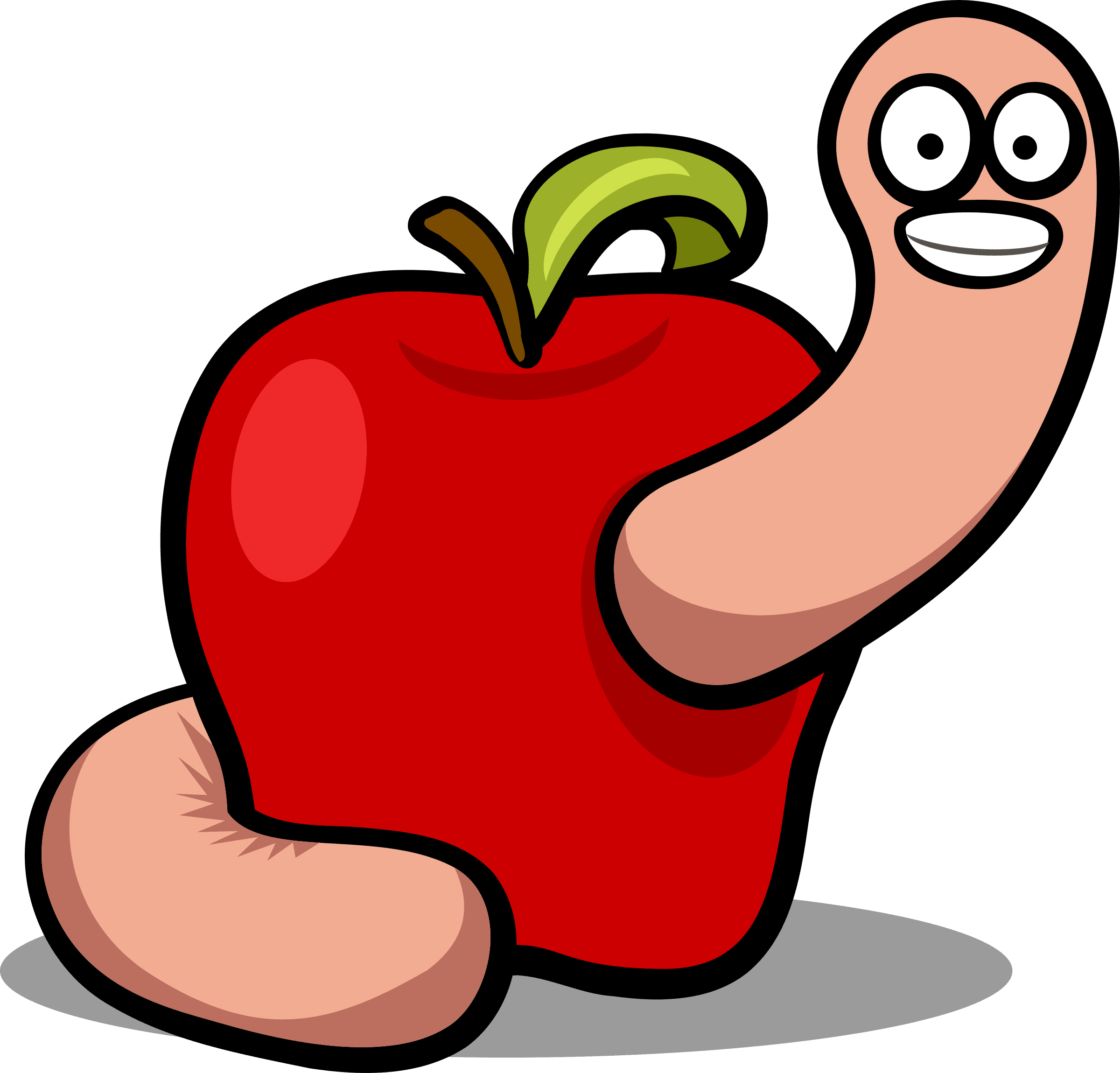 Clipart Info - Apple With A Worm - Free Transparent PNG Clipart Images Download. - Transparent PNG Free Download | PNGio