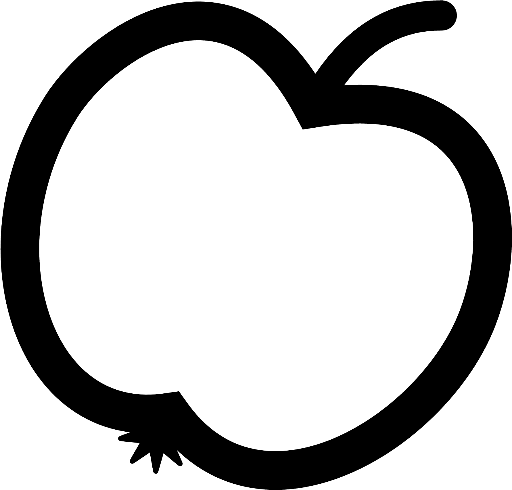 Vector Graphic Clip Art - Black And White Apple Clipart - Free Transparent PNG Clipart Images Download. - Transparent PNG Free Download | PNGio