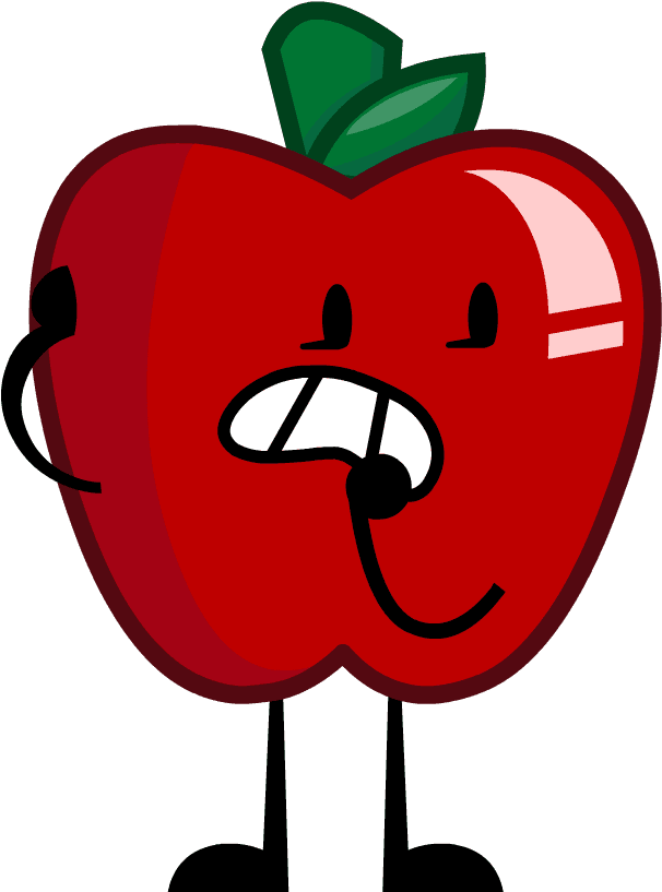 Apple, Labeled The Forgettable, Is A Female Contestant - Inanimate Insanity Apple - Free Transparent PNG Clipart Images Download. - Transparent PNG Free Download | PNGio