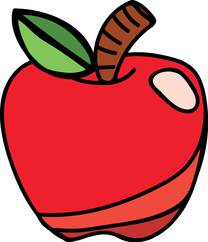 Que Te Como*✿* - Apple Cartoon - Free Transparent PNG Clipart Images Download. - Transparent PNG Free Download | PNGio