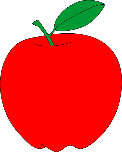 Red Apple With Green Leaf Free Vector Clipart - Transparent Background Apple Clipart - Free Transparent PNG Clipart Images Download. - Transparent PNG Free Download | PNGio