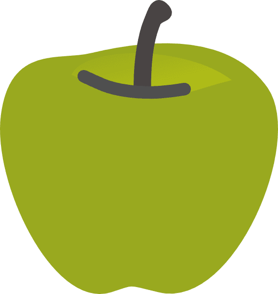 Green Apple 2 Clip Art - Green Apple Png Cartoon - Free Transparent PNG Clipart Images Download. - Transparent PNG Free Download | PNGio