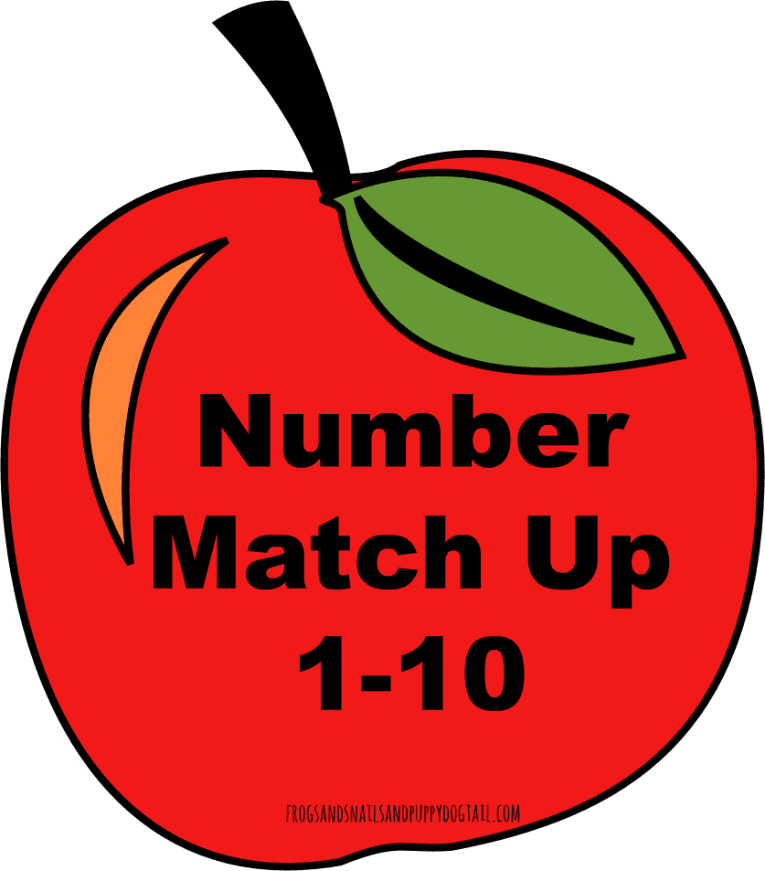 Apple Number Match Up Activity For Kids - Apples With Numbers On Them - Free Transparent PNG Clipart Images Download. - Transparent PNG Free Download | PNGio