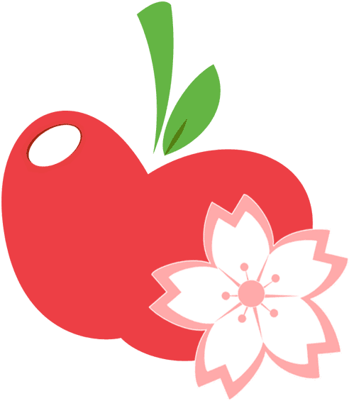 Fu Ji Cutie Mark 2 By Shoujo Jojo - Mlp Cutie Mark Apple - Free Transparent PNG Clipart Images Download. - Transparent PNG Free Download | PNGio