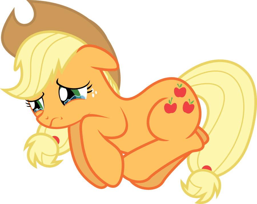 Applejack Crying By Teiptr-d5h2t44 - Apple Jack Crying Badly - Free Transparent PNG Clipart Images Download. - Transparent PNG Free Download | PNGio