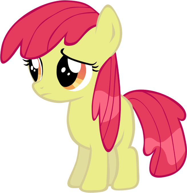 Safe, Simple Background, Solo, Transparent Background, - Apple Bloom Mlp Sad - Free Transparent PNG Clipart Images Download. - Transparent PNG Free Download | PNGio