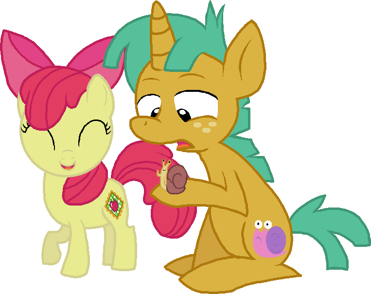 Hello Mister Snail, How Are You By Starryoak - Mlp Apple Bloom Ships - Free Transparent PNG Clipart Images Download. - Transparent PNG Free Download | PNGio