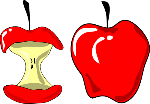 Vector Illustration Of Red Apple And Apple Cut In A - Custom Red Apples Mugs - Free Transparent PNG Clipart Images Download. - Transparent PNG Free Download | PNGio