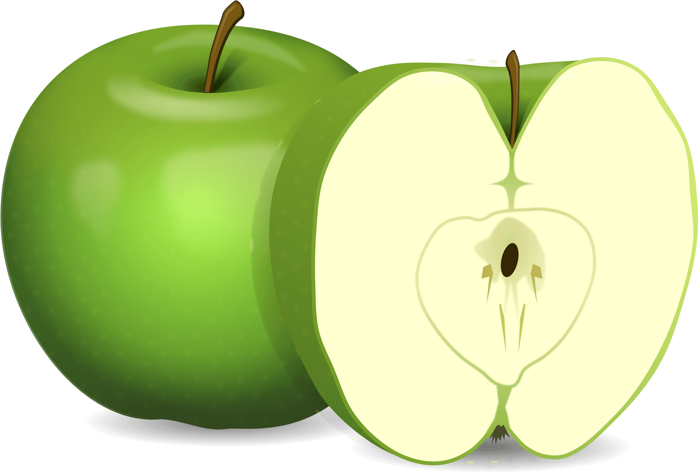 Big Image - Apple Cut In Half Clipart - Free Transparent PNG Clipart Images Download. - Transparent PNG Free Download | PNGio