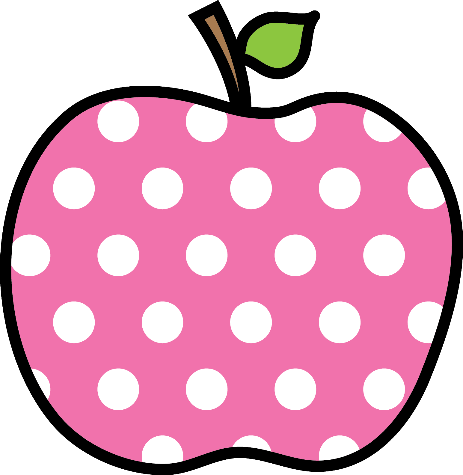 Que Te Como*✿* - Polka Dot Apple Clipart - Free Transparent PNG Clipart Images Download. - Transparent PNG Free Download | PNGio