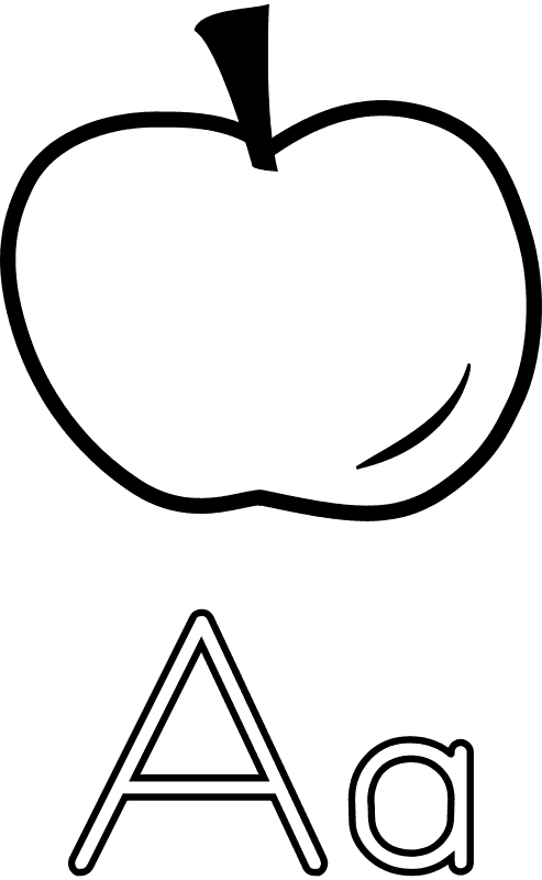 Free A Is For Apple - Letter A With Apple - Free Transparent PNG Clipart Images Download. - Transparent PNG Free Download | PNGio