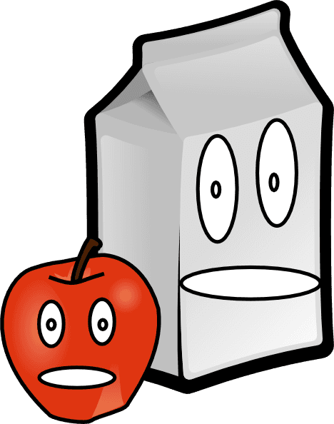 Apple And Milk Clip Art - Milk And Apple Cartoon - Free Transparent PNG Clipart Images Download. - Transparent PNG Free Download | PNGio