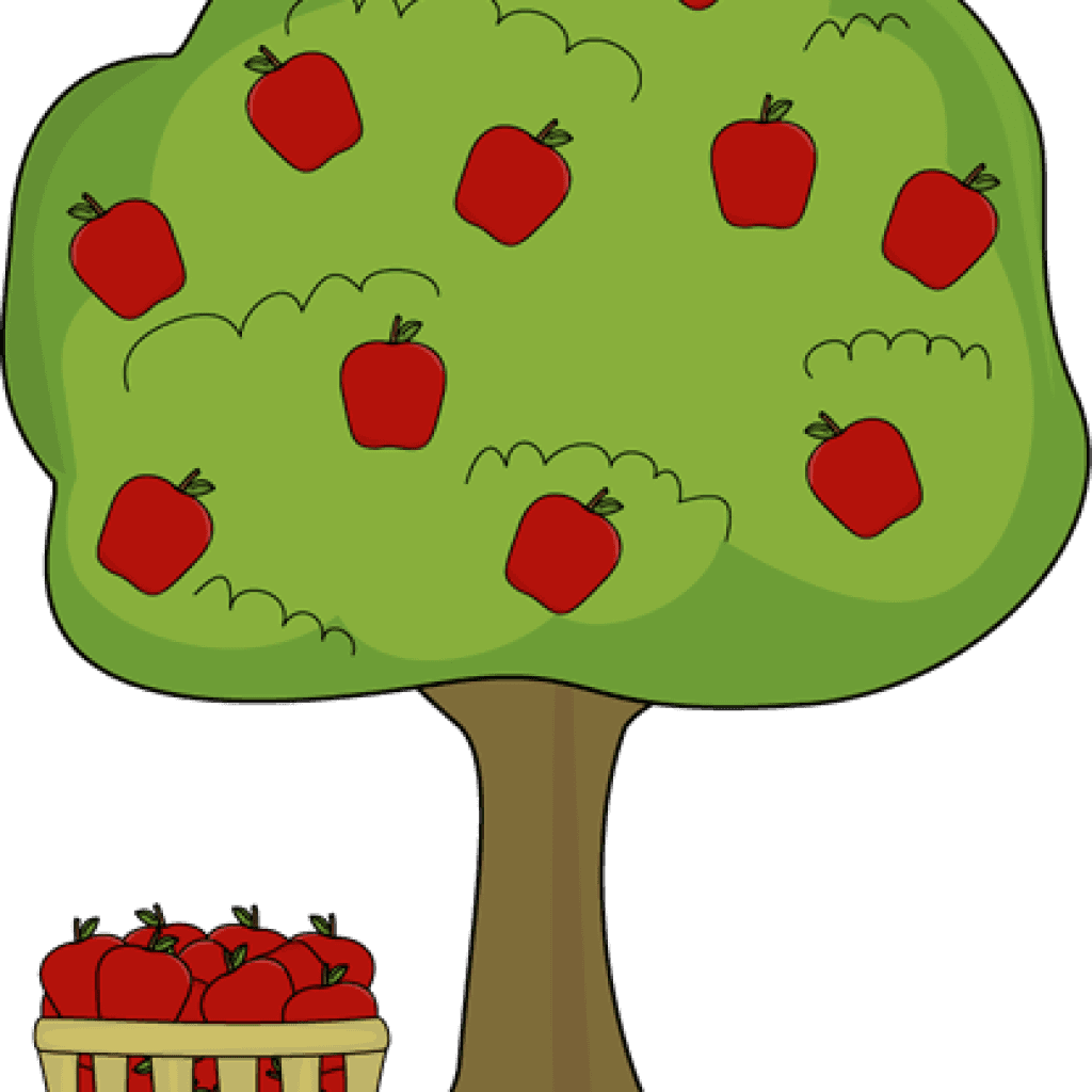 Apple Basket Clipart Apple Tree With Apple Basket Clip - Apple Trees Clip Art - Free Transparent PNG Clipart Images Download. - Transparent PNG Free Download | PNGio
