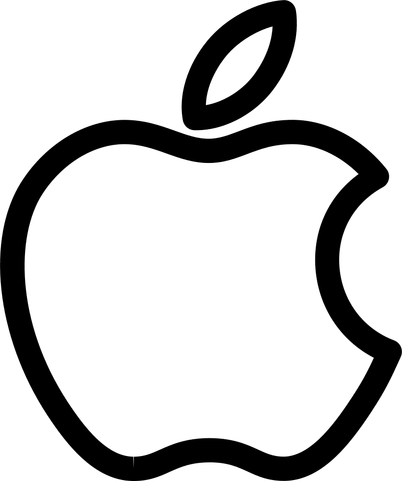 Apple Bitten Outlined Logo Comments - Apple Logo Outline Vector - Free Transparent PNG Clipart Images Download. - Transparent PNG Free Download | PNGio