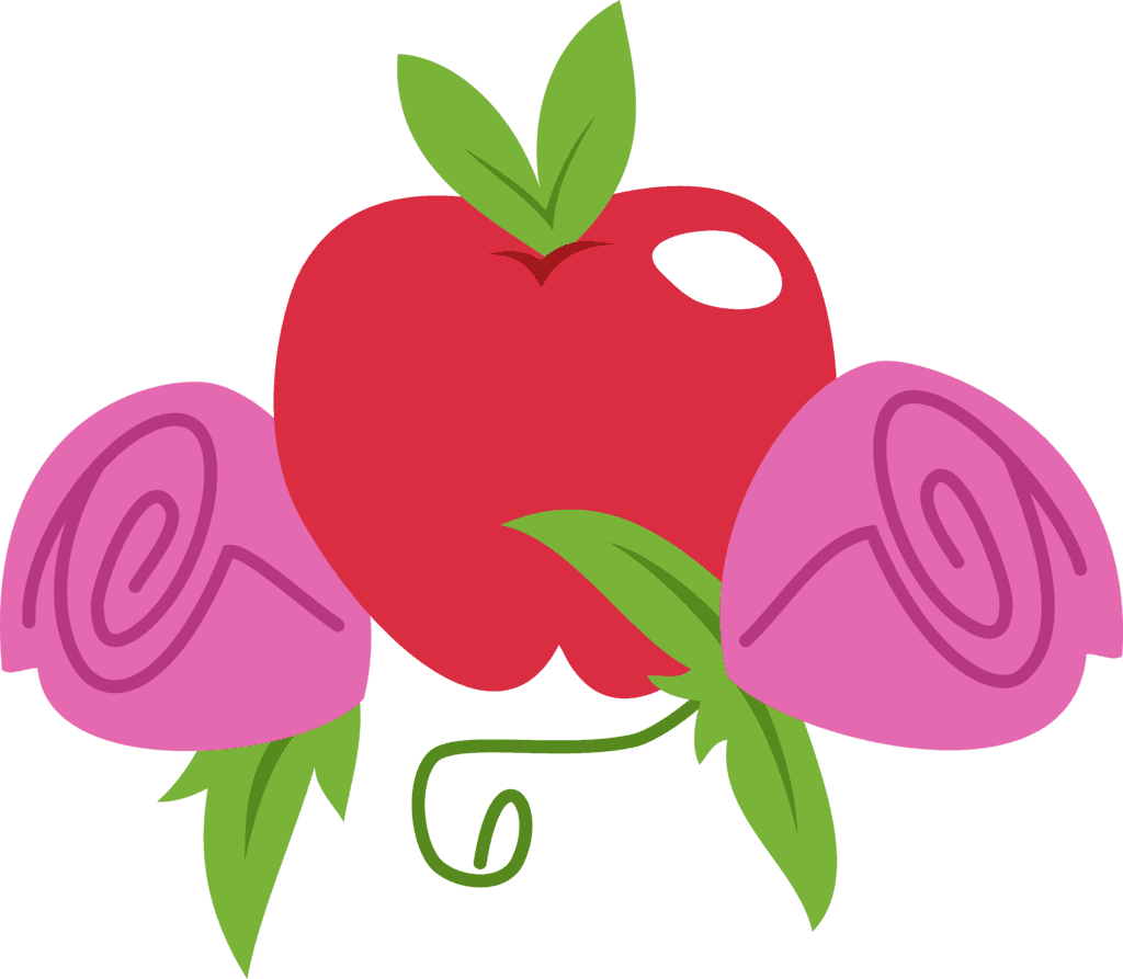 Apple Rose Cutie Mark By Allycatblu Apple Rose Cutie - Apple Cutie Mark - Free Transparent PNG Clipart Images Download. - Transparent PNG Free Download | PNGio