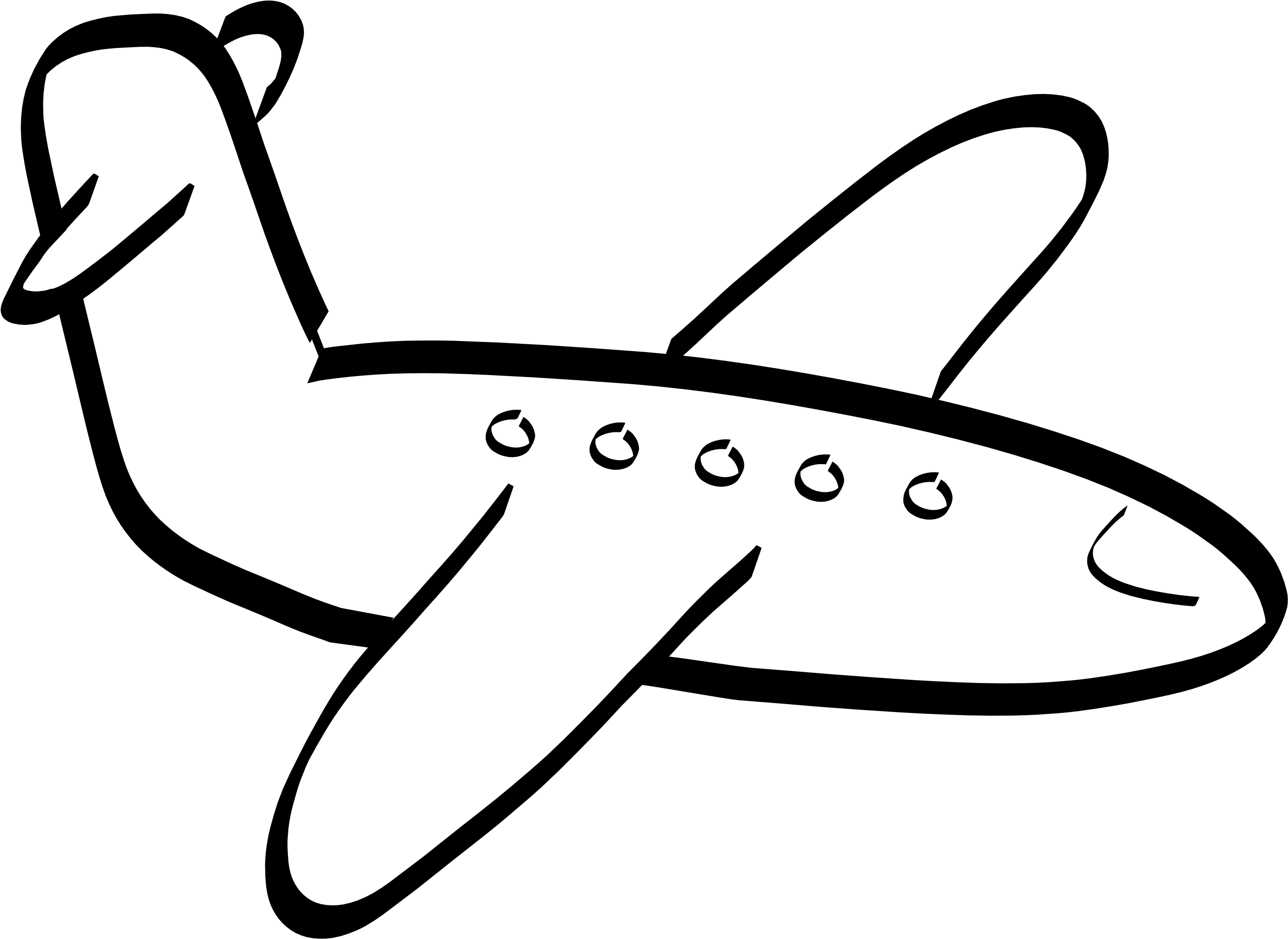 Clip Art Airplane Outline B W Clipart Pencil And In - Colouring Pic Of Aeroplane - Free Transparent PNG Clipart Images Download. - Airplane Transparent PNG Free Download