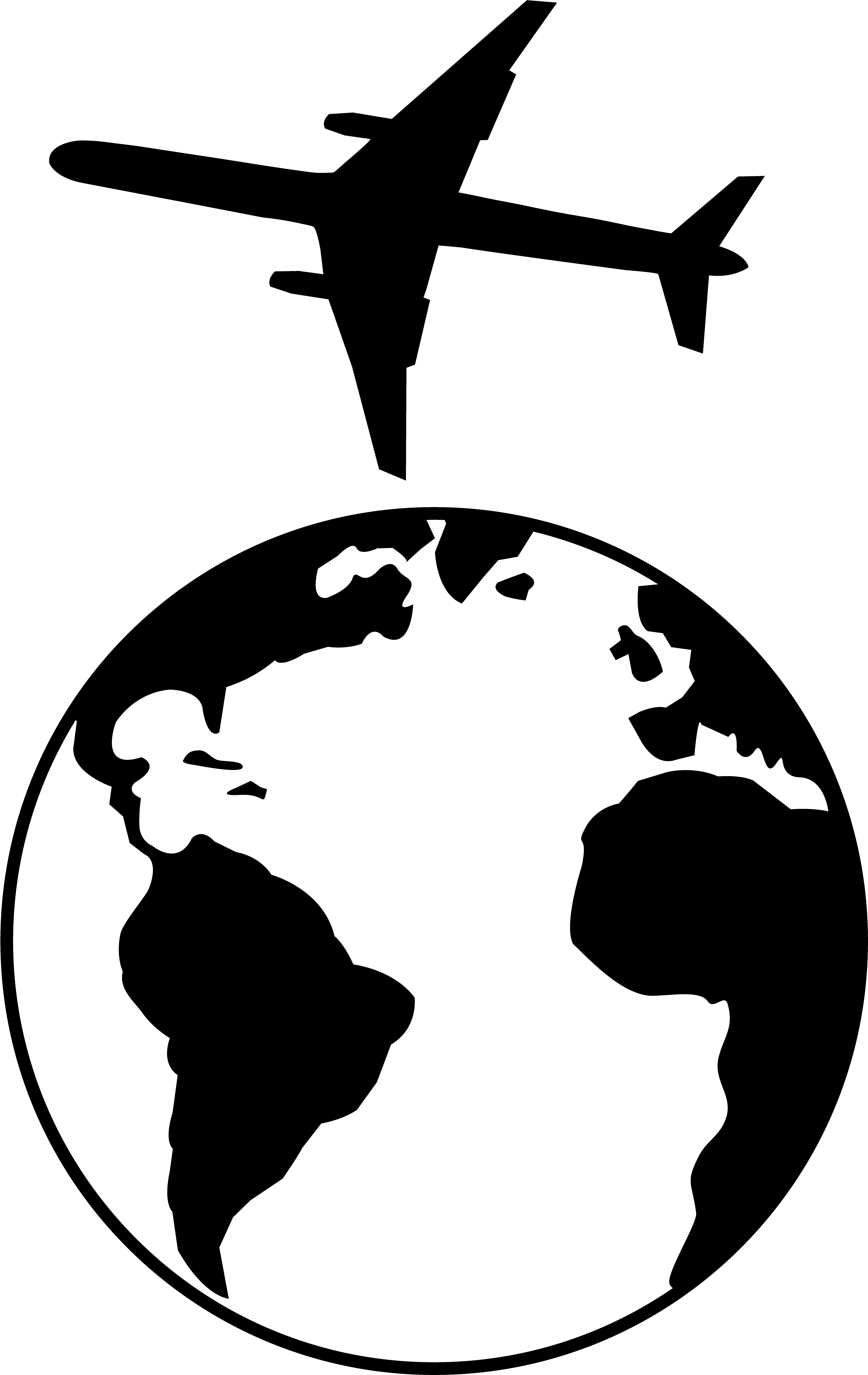 Airplane Clipart Black And White Free Images - Women's Voices For The Earth - Free Transparent PNG Clipart Images Download. - Airplane Transparent PNG Free Download