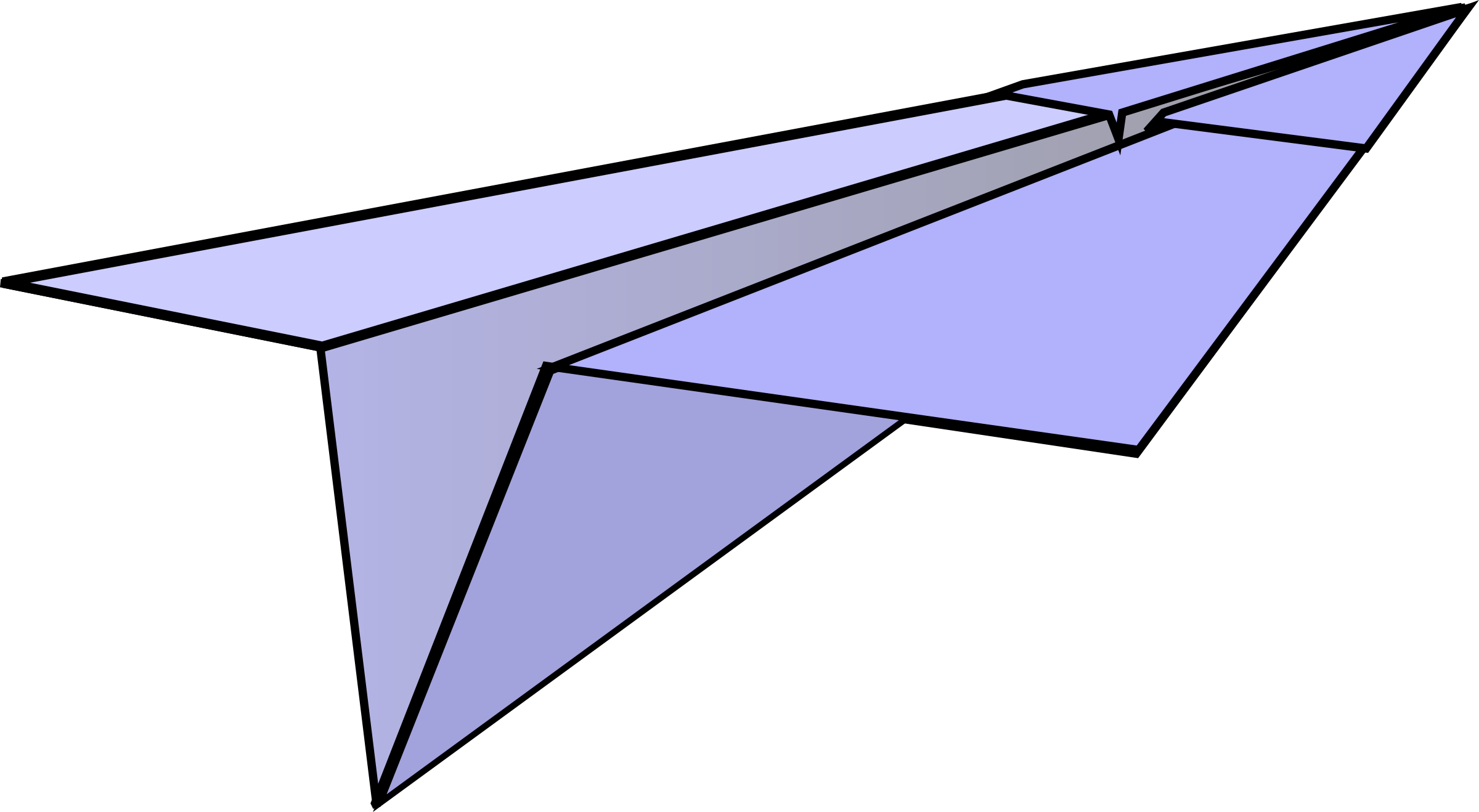 Paper Airplane Clipart Clip Art At Clker Com Vector - Free Clipart Paper Airplane - Free Transparent PNG Clipart Images Download. - Airplane Transparent PNG Free Download