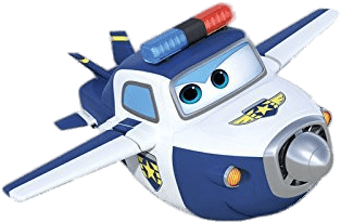 Paul The Police Airplane Png - Paul From Super Wings Transparent PNG - 500x500 - Free Download on - Airplane Transparent PNG Free Download