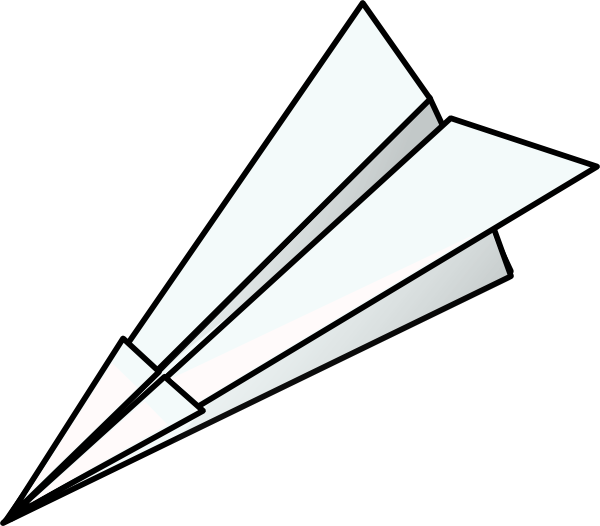 Toy Paper Plane Clip Art At Clker - Paper Airplane No Background - Free Transparent PNG Clipart Images Download. - Airplane Transparent PNG Free Download
