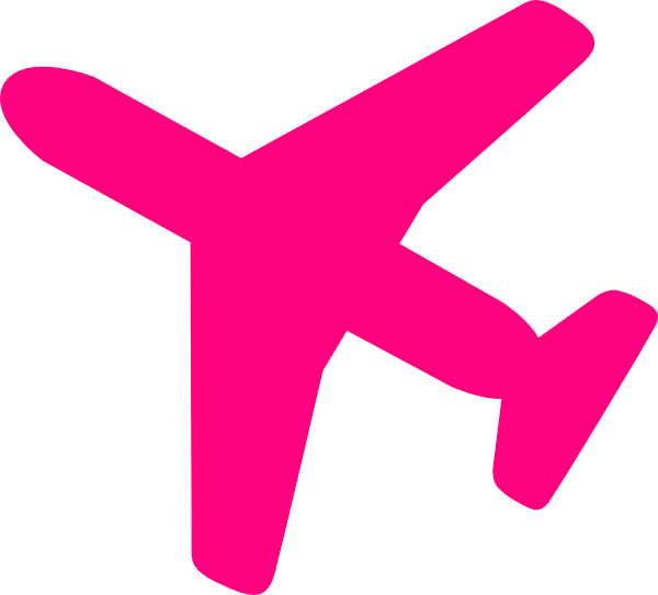 Pink Airplane Clip Art At Clker Com Vector Online Clipart - Pink Airplane Clipart - Free Transparent PNG Clipart Images Download. - Airplane Transparent PNG Free Download