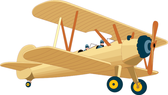 Vintage Airplane Clipart - Air Transportation Vehicles Clip Art Transparent PNG - 640x363 - Free Download on - Airplane Transparent PNG Free Download