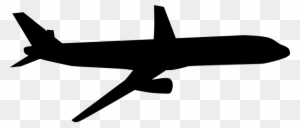 Jet Clipart Vector - Black And White Airplane - Free Transparent PNG Clipart Images Download. - Airplane Transparent PNG Free Download