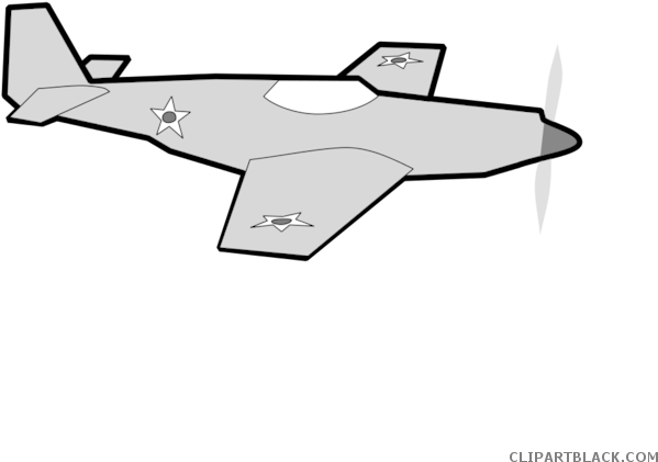 Flying Airplane Transportation Free Black White Clipart - Cartoon Plane - Free Transparent PNG Clipart Images Download. - Airplane Transparent PNG Free Download
