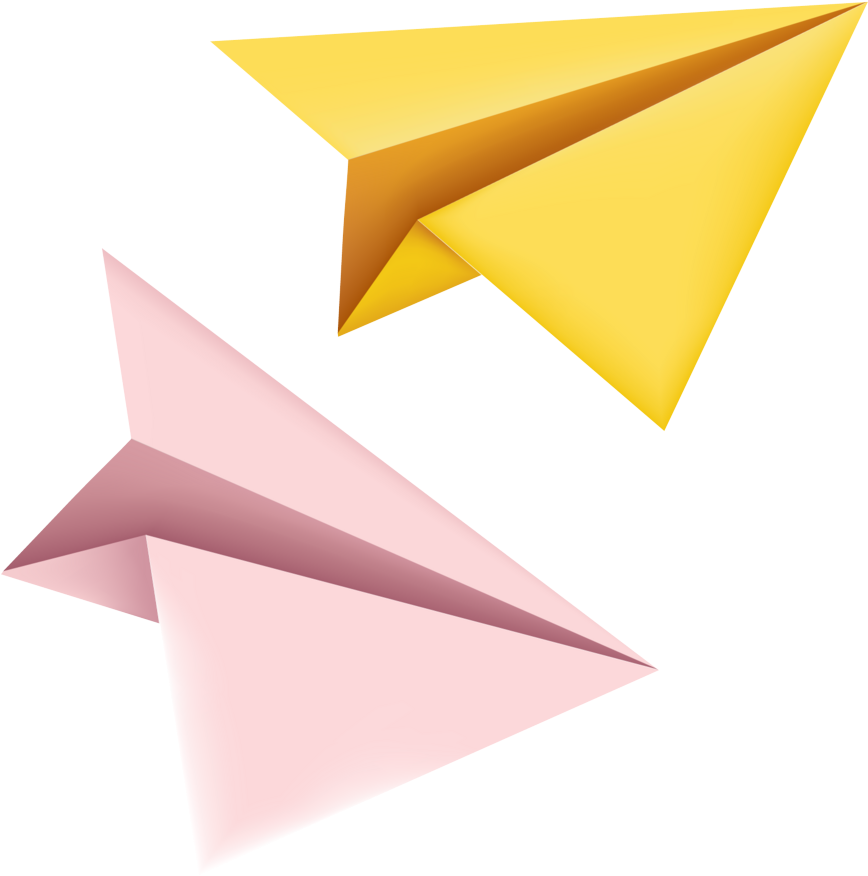 Free Png Yellow Paper Plane Png Images Transparent - Origami Airplane Png - Free Transparent PNG Clipart Images Download. - Airplane Transparent PNG Free Download
