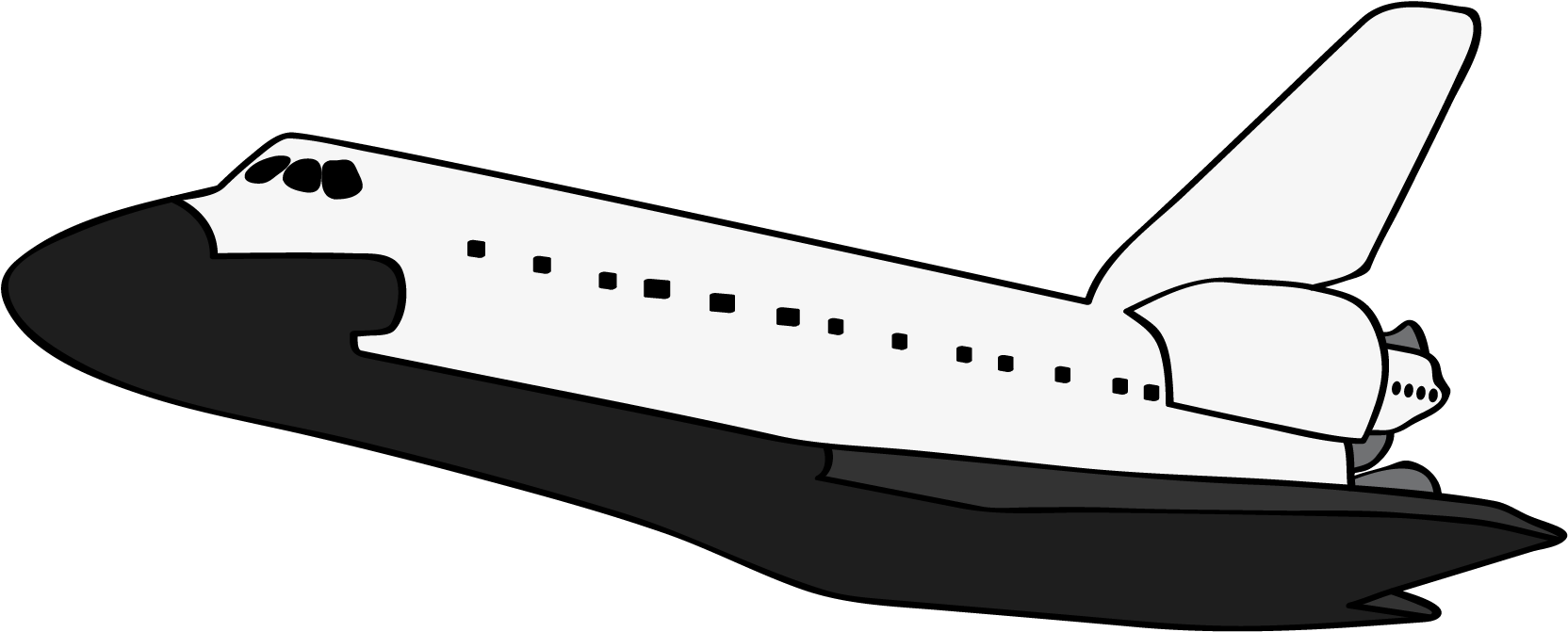Airplane Landing Animated Gif Airplane Jet Cartoon - Space Shuttle Black And White - Free Transparent PNG Clipart Images Download. - Airplane Transparent PNG Free Download