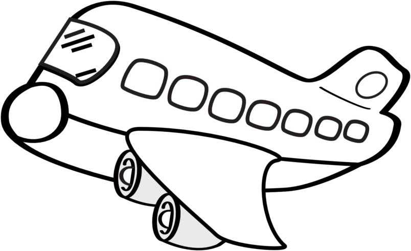 Edgy Baseball Field Clipart 9 Panda - Airplane Black And White Clipart - Free Transparent PNG Clipart Images Download. - Airplane Transparent PNG Free Download