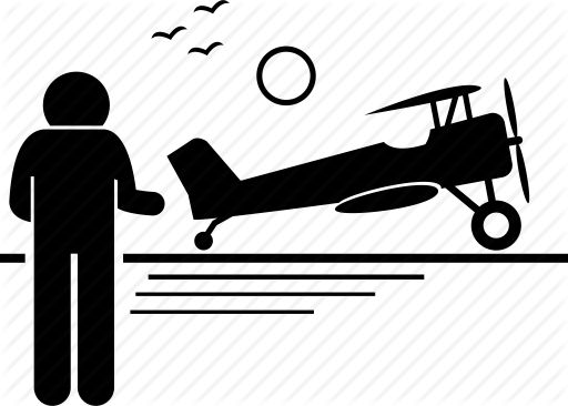 Vector Black And White Download Biplane Clipart Old - Mode Of Transport - Free Transparent PNG Clipart Images Download. - Airplane Transparent PNG Free Download