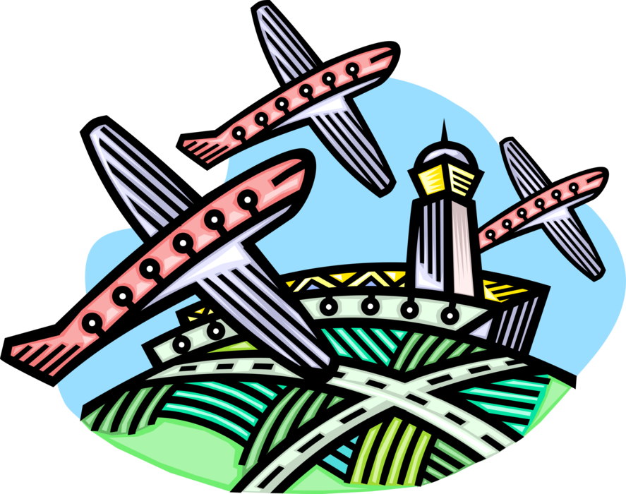 Vector Illustration Of Commercial Jet Airplane Aircraft - Vector Illustration Of Commercial Jet Airplane Aircraft - Free Transparent PNG Clipart Images Download. - Airplane Transparent PNG Free Download