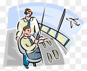 Vector Illustration Of Airport Terminal Air Traffic - Vector Illustration Of Airport Terminal Air Traffic - Free Transparent PNG Clipart Images Download. - Airplane Transparent PNG Free Download