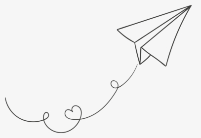 White Paper Plane - Transparent Background Paper Airplane Clipart, HD Png Download - Airplane Transparent PNG Free Download
