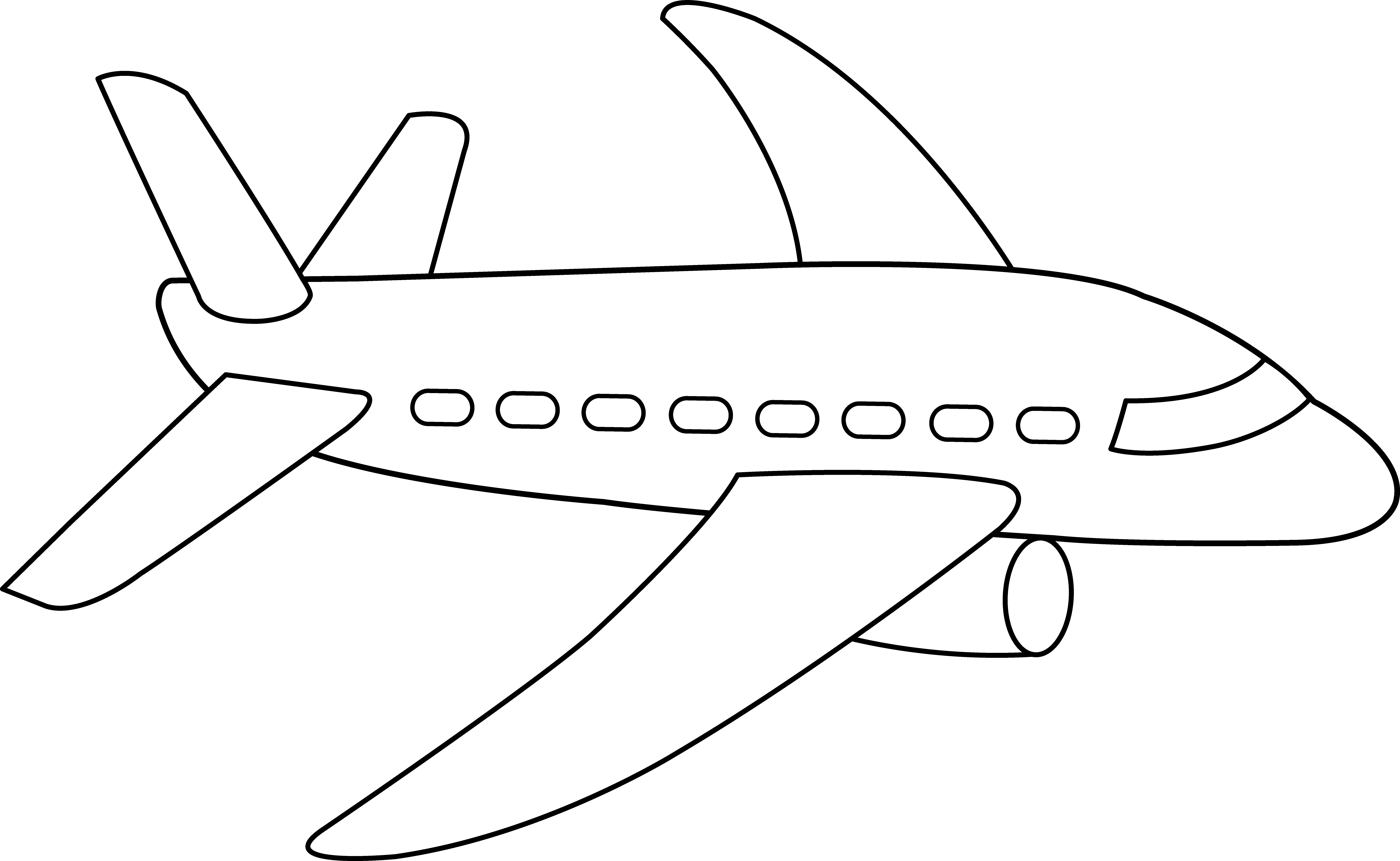 Airplane Clip Art Black And White - Airplane Clip Art Black And White - Free Transparent PNG Clipart Images Download. - Airplane Transparent PNG Free Download