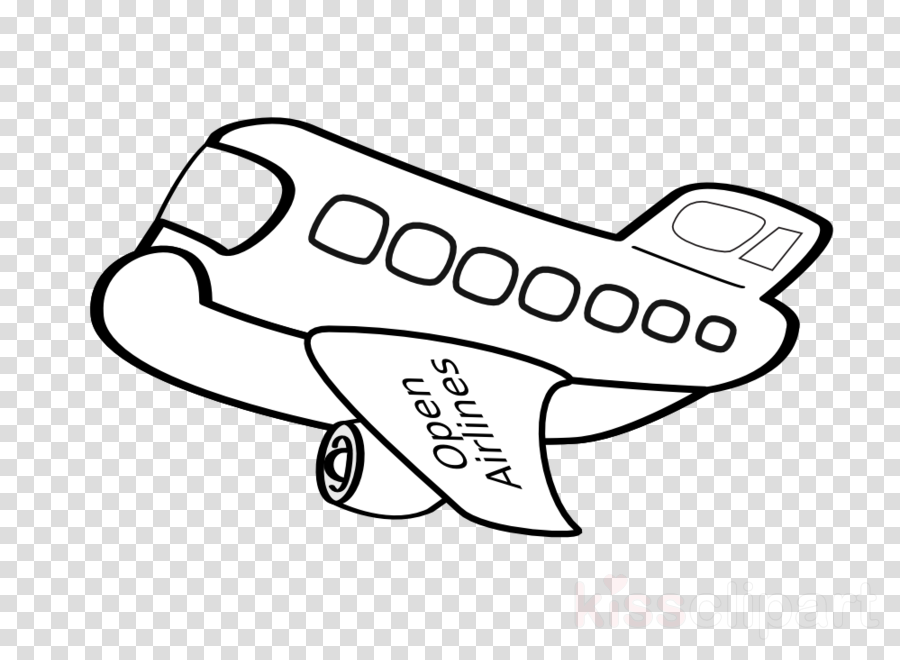 Black And White Airplane Clipart Airplane Aircraft - Paper Airplane Transparent Background Transparent PNG - 900x660 - Free Download on - Airplane Transparent PNG Free Download