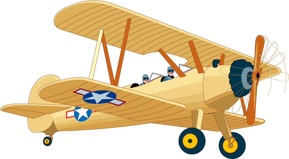 Vintage Aircraft Flight Png Clipart - Vintage Airplane Clip Art - Free Transparent PNG Clipart Images Download. - Airplane Transparent PNG Free Download