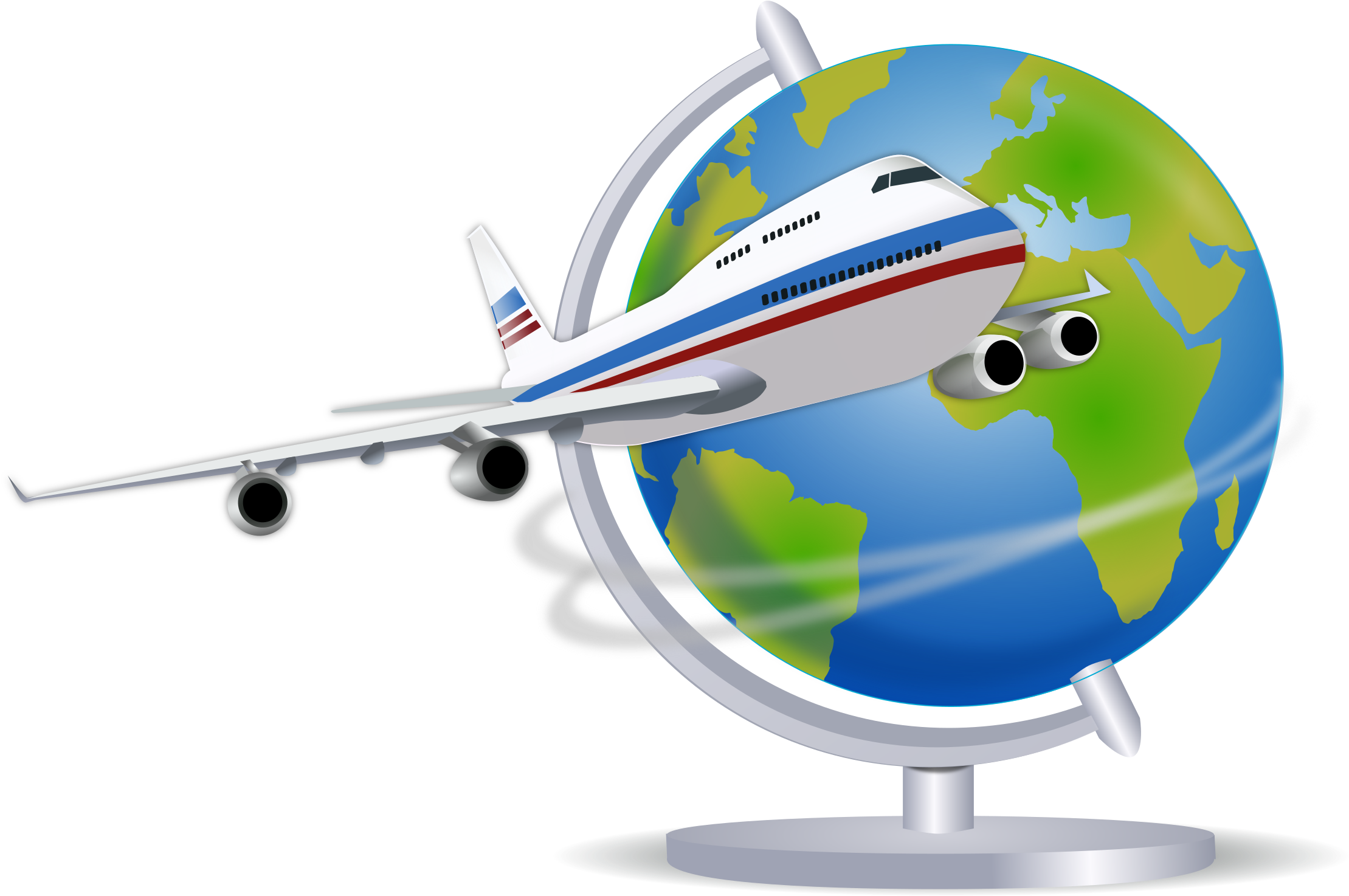 Airplane Clipart Photos Support - World Traveler Shower Curtain - Free Transparent PNG Clipart Images Download. - Airplane Transparent PNG Free Download