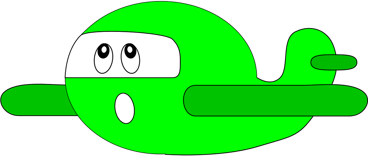 Airplane Green Cartoon Child Png Image - Happy Airplane Clipart - Free Transparent PNG Clipart Images Download. - Airplane Transparent PNG Free Download