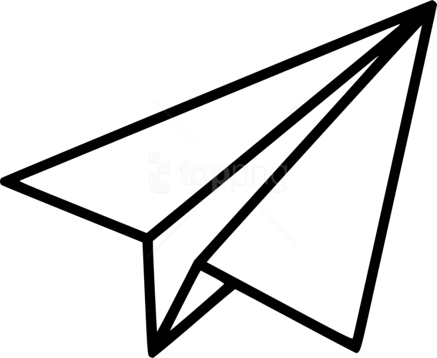 Free Png Black Shape Paper Plane Png Images Transparent - Paper Airplane Transparent Background Transparent PNG - 850x696 - Free Download on - Airplane Transparent PNG Free Download